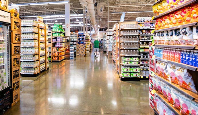 Clean retail store