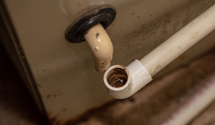 Ac unit drain overflow